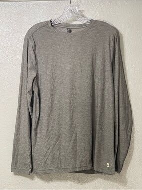 Vuori Long Sleeve Strato Tech Tee - Heather Gray - Size M